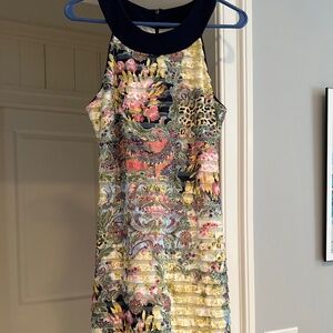 Joseph Ribkoff fitted ruffled dress